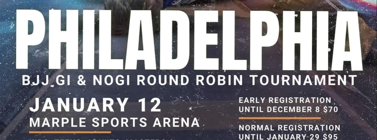 Grappling Industries PHILADELPHIA tournament banner