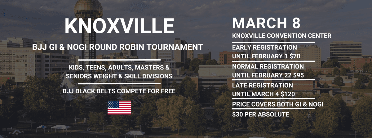 Grappling Industries KNOXVILLE tournament banner
