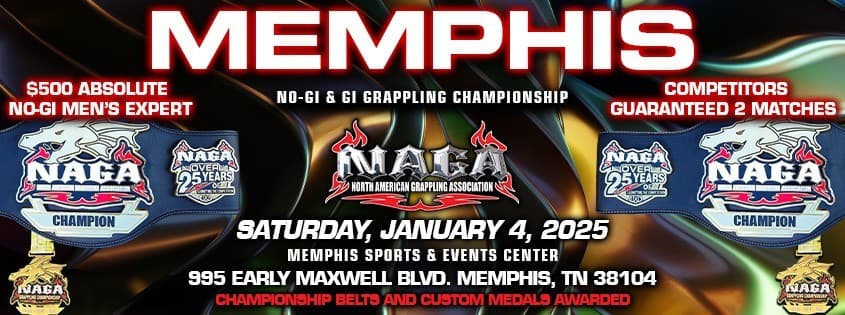 NAGA Memphis Grappling Championship tournament banner