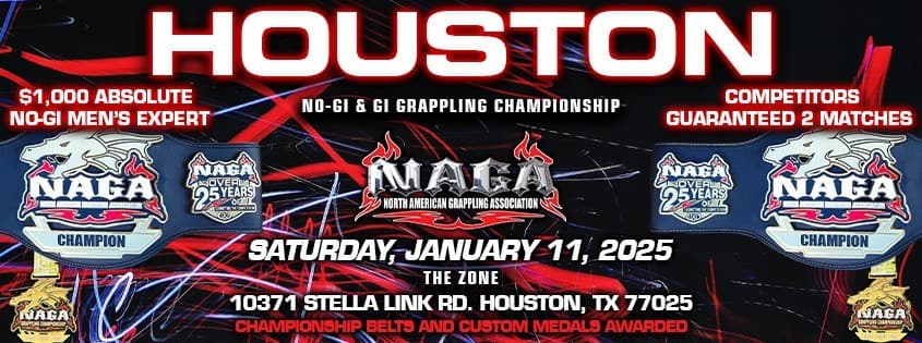 NAGA Houston Grappling Championship tournament banner