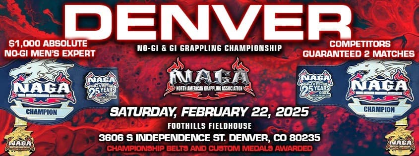 NAGA Denver Grappling Championship tournament banner