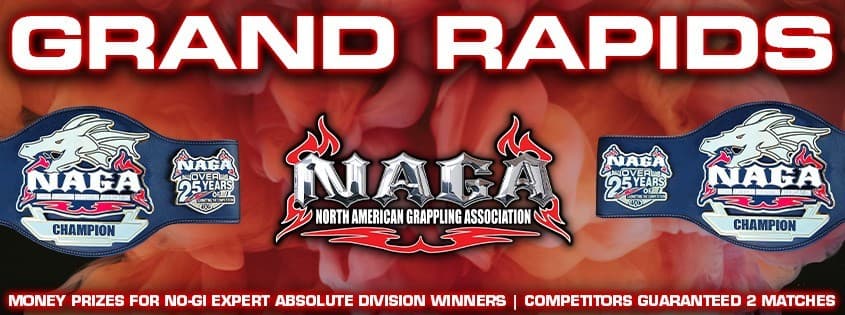 NAGA Grand Rapids Grappling Championship tournament banner
