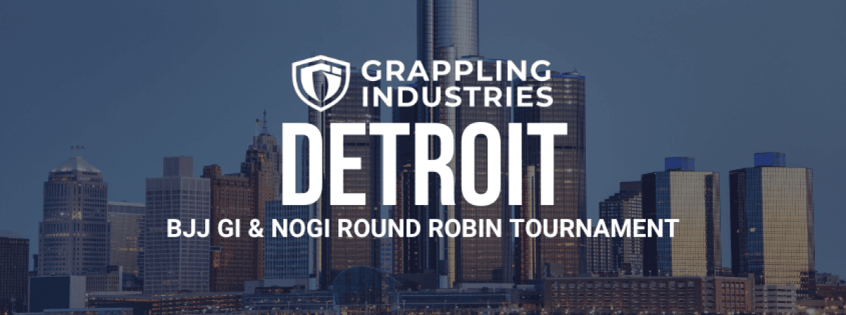 Grappling Industries DETROIT tournament banner