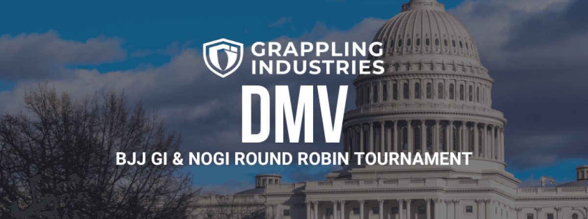 Grappling Industries DMV tournament banner