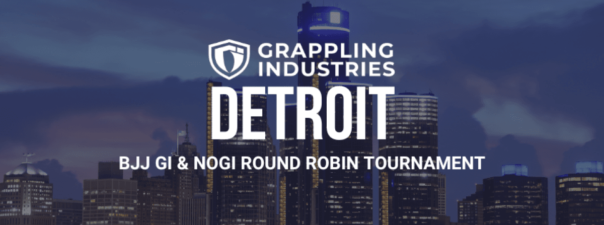 Grappling Industries DETROIT tournament banner