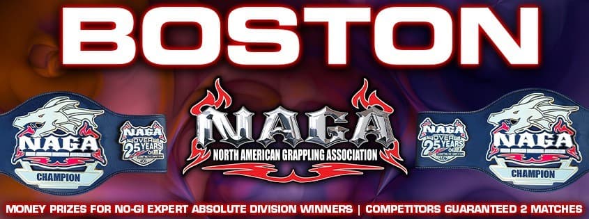 NAGA Boston Grappling Championship tournament banner