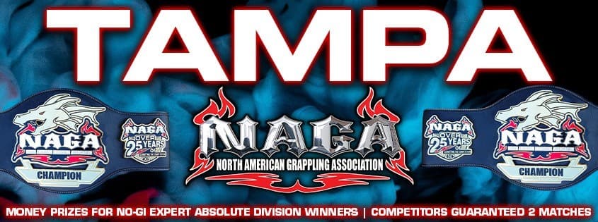NAGA Tampa Grappling Championship tournament banner