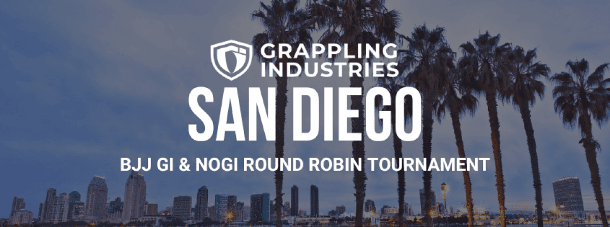 Grappling Industries SAN DIEGO tournament banner