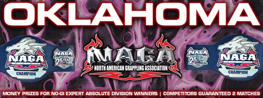NAGA Oklahoma Grappling Championship tournament banner
