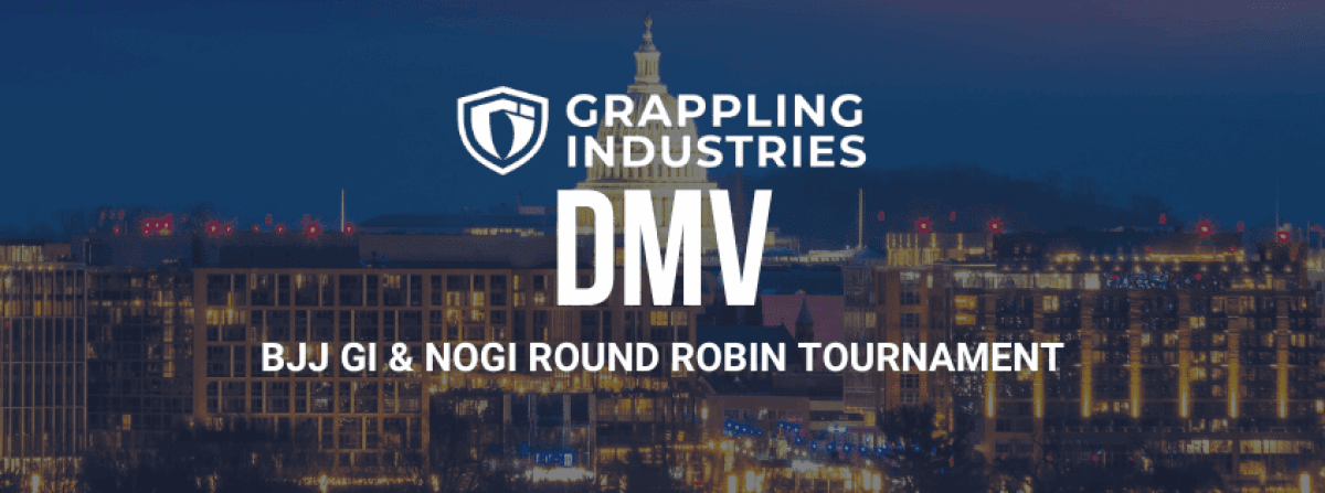 Grappling Industries DMV tournament banner