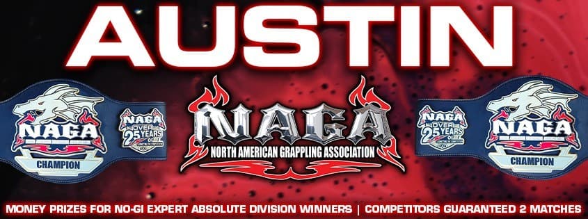 NAGA Austin Grappling Championship II tournament banner