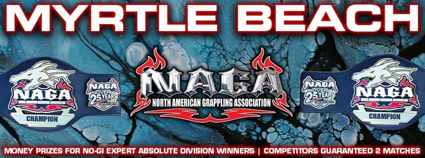 NAGA Myrtle Beach Grappling Championship tournament banner