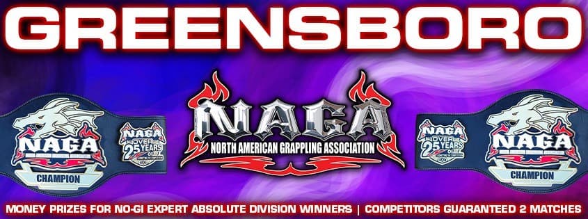 NAGA Greensboro Grappling Championship tournament banner