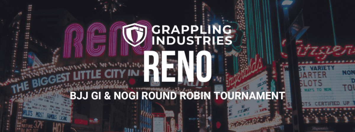 Grappling Industries RENO tournament banner