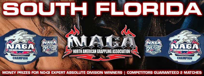 NAGA South Florida II Grappling Championship tournament banner