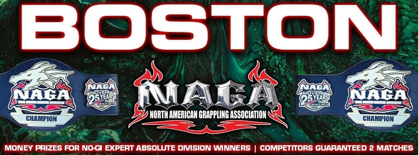 NAGA Boston Grappling Championship tournament banner