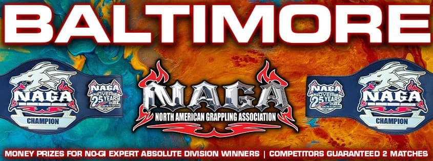 NAGA Baltimore II Grappling Championship tournament banner