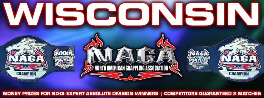 NAGA Wisconsin II Grappling Championship tournament banner