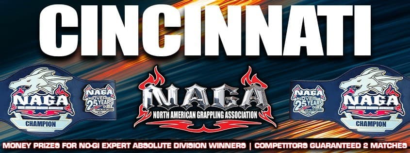 NAGA Cincinnati Grappling Championship tournament banner