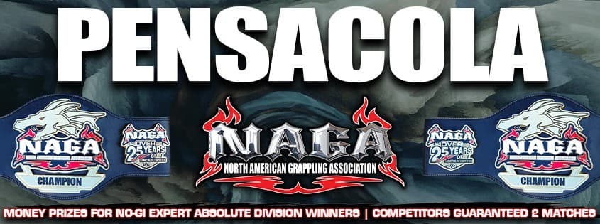 NAGA Pensacola Grappling Championship tournament banner