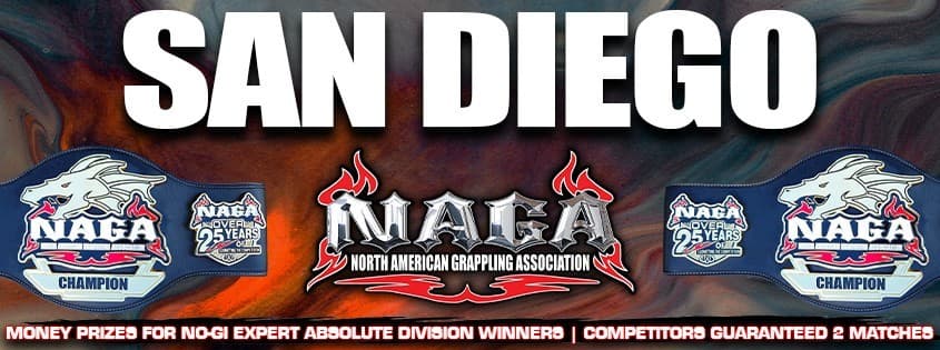 NAGA San Diego Grappling Championship tournament banner