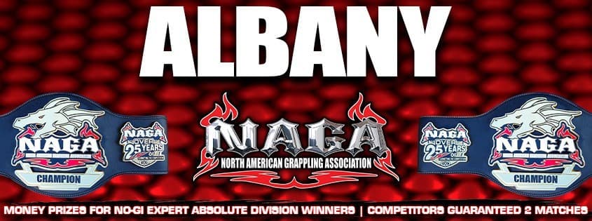 NAGA Albany Grappling Championship tournament banner