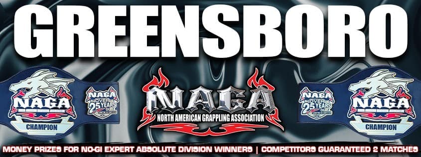 NAGA Greensboro Grappling Championship tournament banner