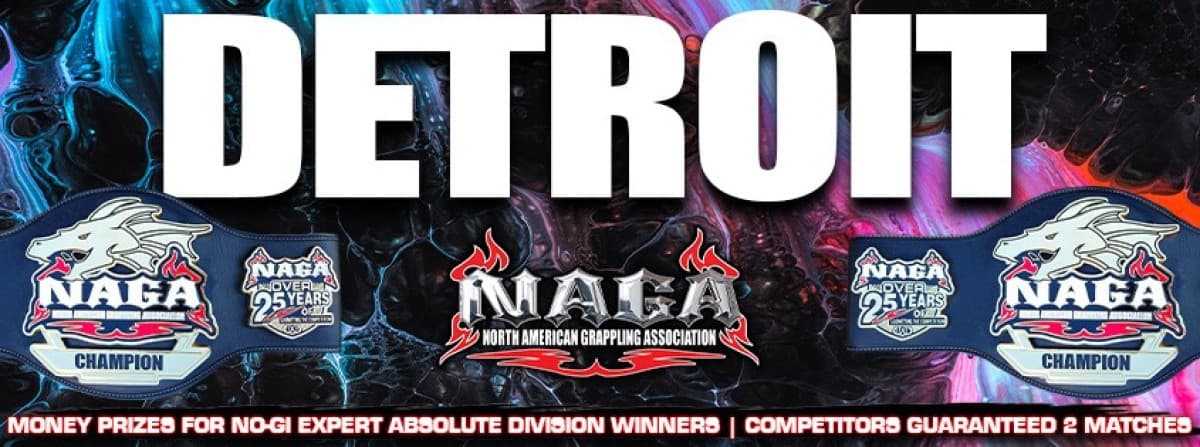NAGA Detroit Grappling Championship tournament banner