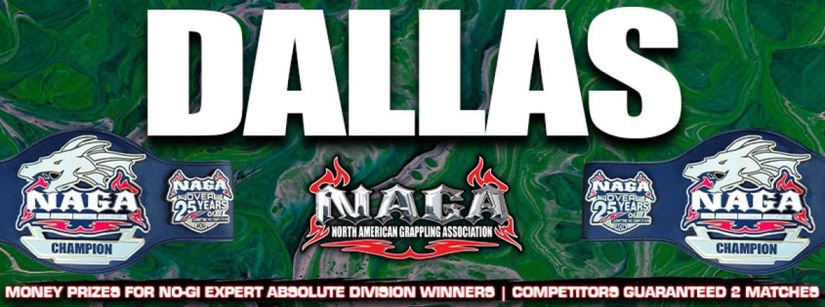 NAGA Dallas Grappling Championship tournament banner
