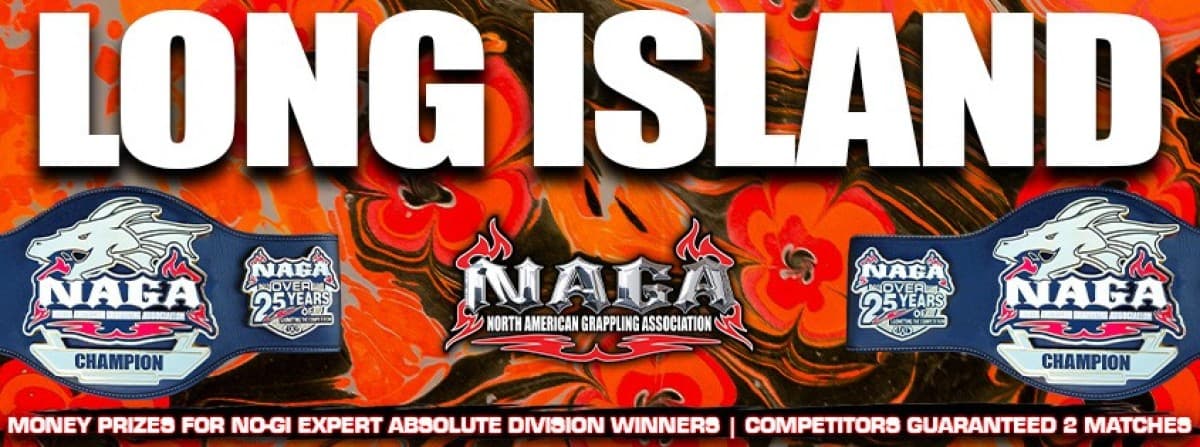 NAGA Long Island Grappling Championship tournament banner