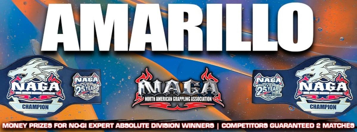 NAGA Amarillo Grappling Championship tournament banner
